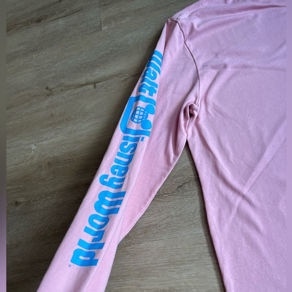 Disney Parks Walt Disney World Pink Long‎ Sleeve Shirt SZ M - Picture 3 of 6